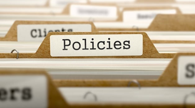 files with the word "policies" in focus