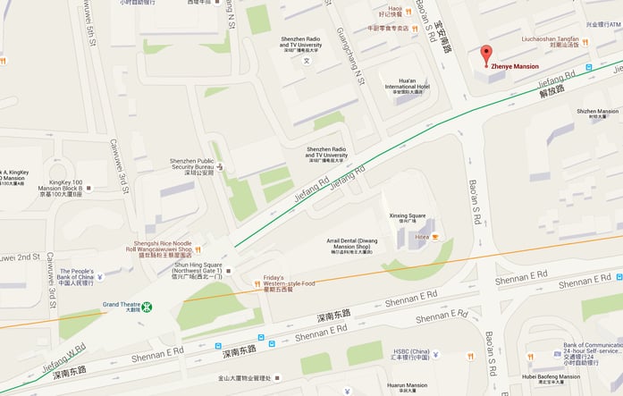 map to show hongda office