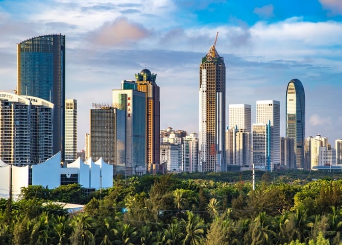 Hainan Haikou Cityscape