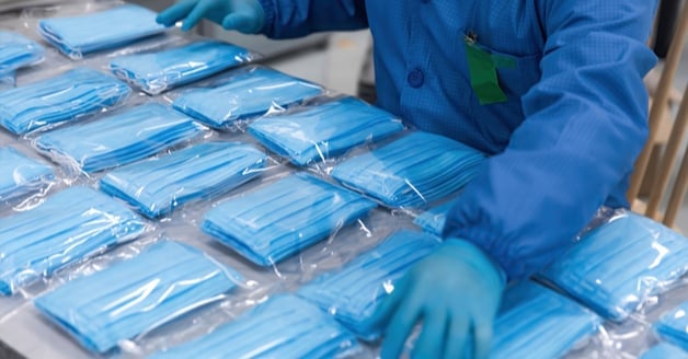 manufacturing and packaging of surgical masks 