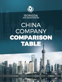 封面：中国公司类型对比表