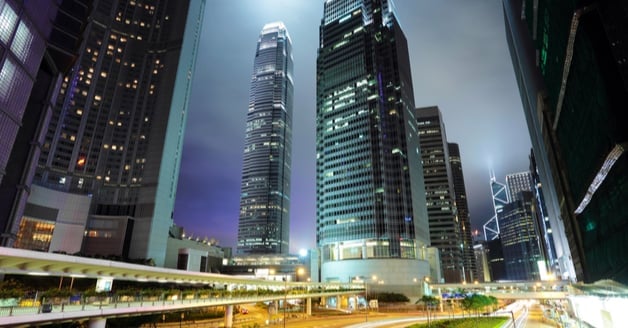 Hong Kong at night